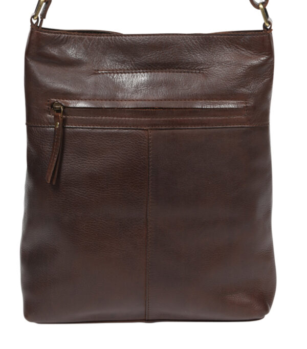 Ladies Leather Hobo/Cross Body Bag - New Arrivals 7884 Brown - Image 2