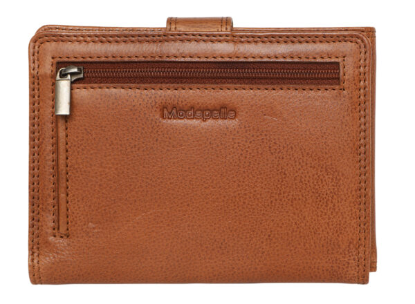 Ladies Leather Travel Wallet - New Arrivals 7707 Tan - Image 2