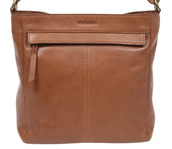 Ladies Leather Shoulder/Cross Body - New Arrivals 7865 Tan - Image 2