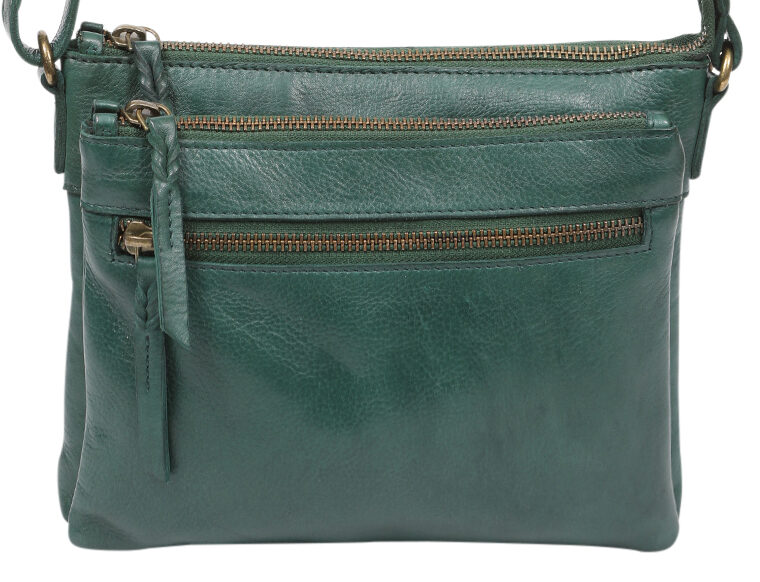Ladies Leather Shoulder/Cross Body – New Arrivals 7869 Emerald