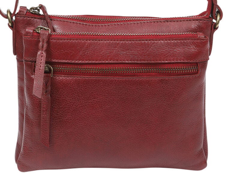 Ladies Leather Shoulder/Cross Body – New Arrivals 7869 Oxblood