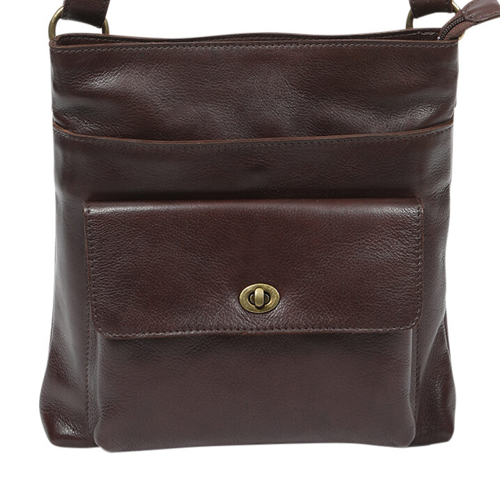 Ladies Leather Shoulder/Cross Body – New Arrivals 7870 Dark Brown