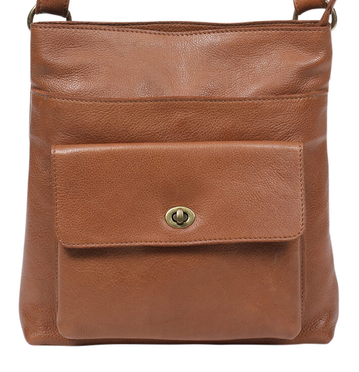 Ladies Leather Shoulder/Cross Body – New Arrivals 7870 Tan