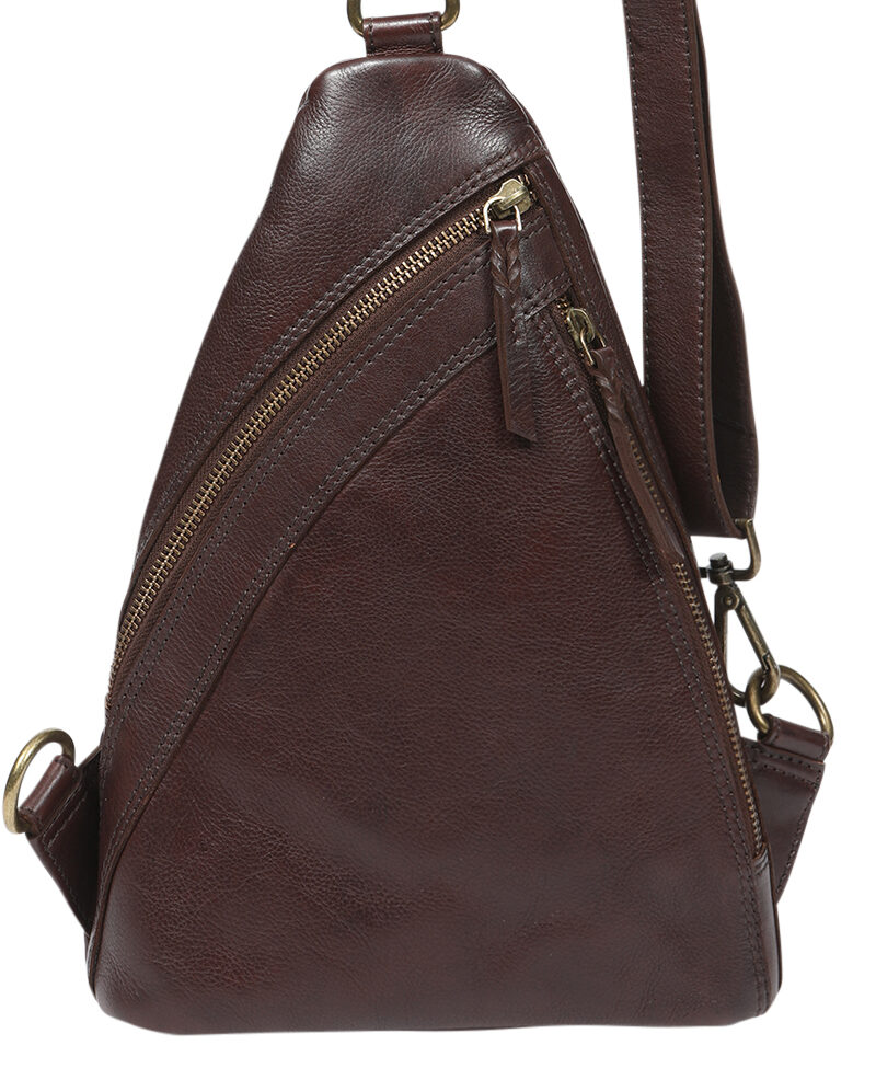 Ladies Leather Backpack – New Arrivals 7873 Dark Brown