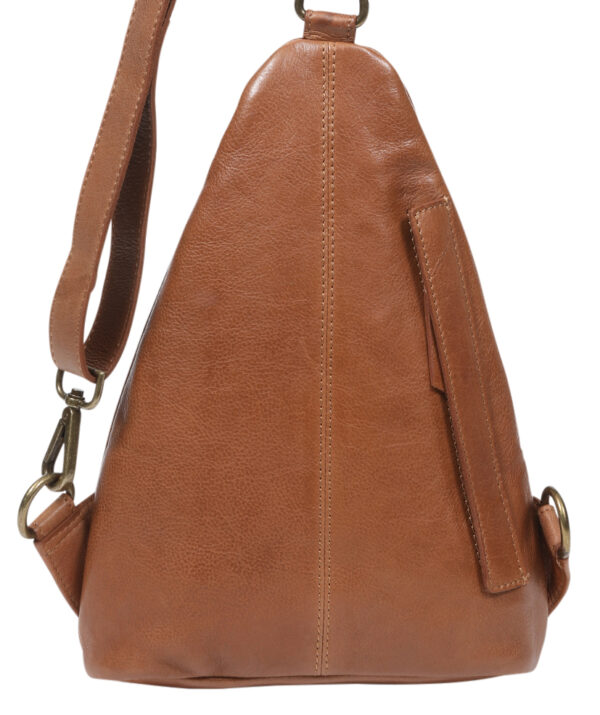 Ladies Leather Backpack - New Arrivals 7873 Tan - Image 2