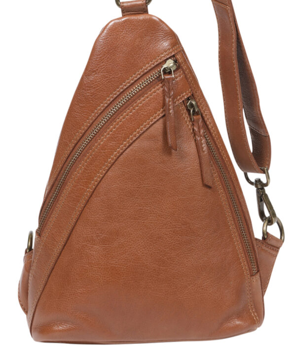 Ladies Leather Backpack - New Arrivals 7873 Tan