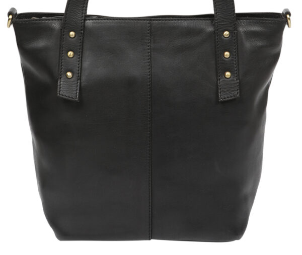 Ladies Leather Tote Bag/Cross Body - New Arrivals 7878 Black