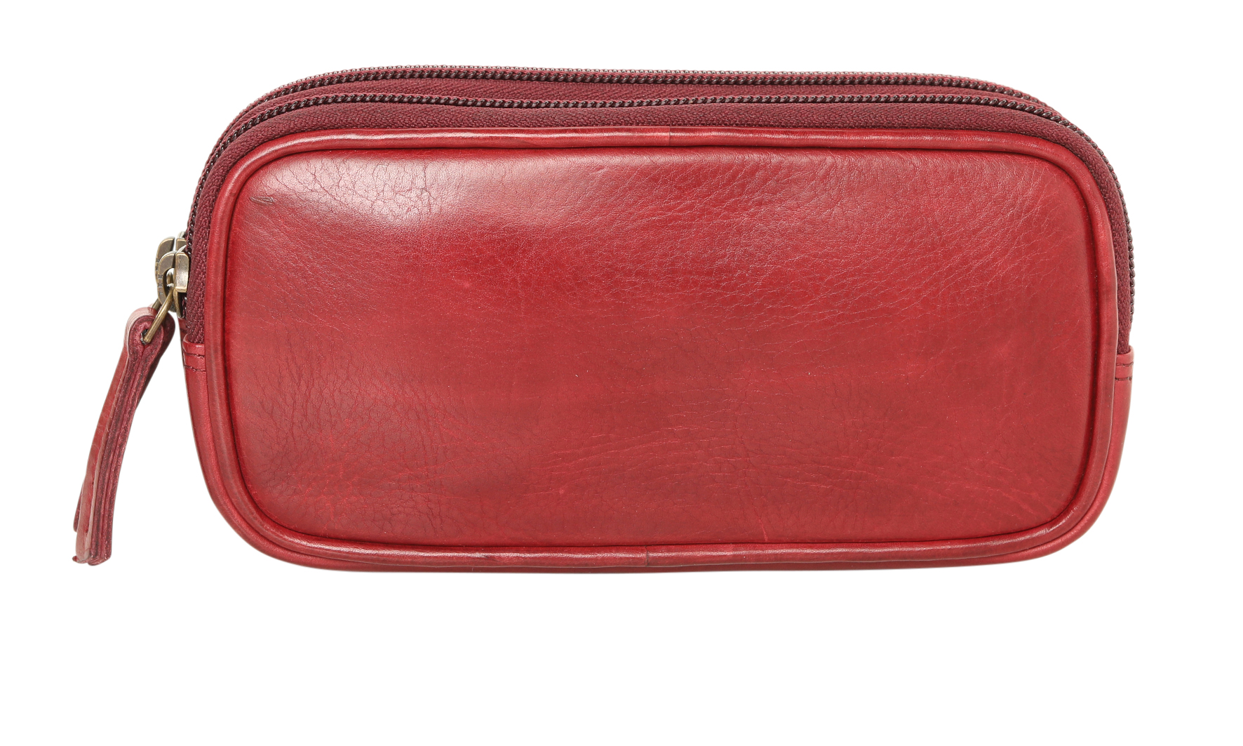 Ladies Leather Utility / Optical Case New Arrivals Style 7885 Burgundy