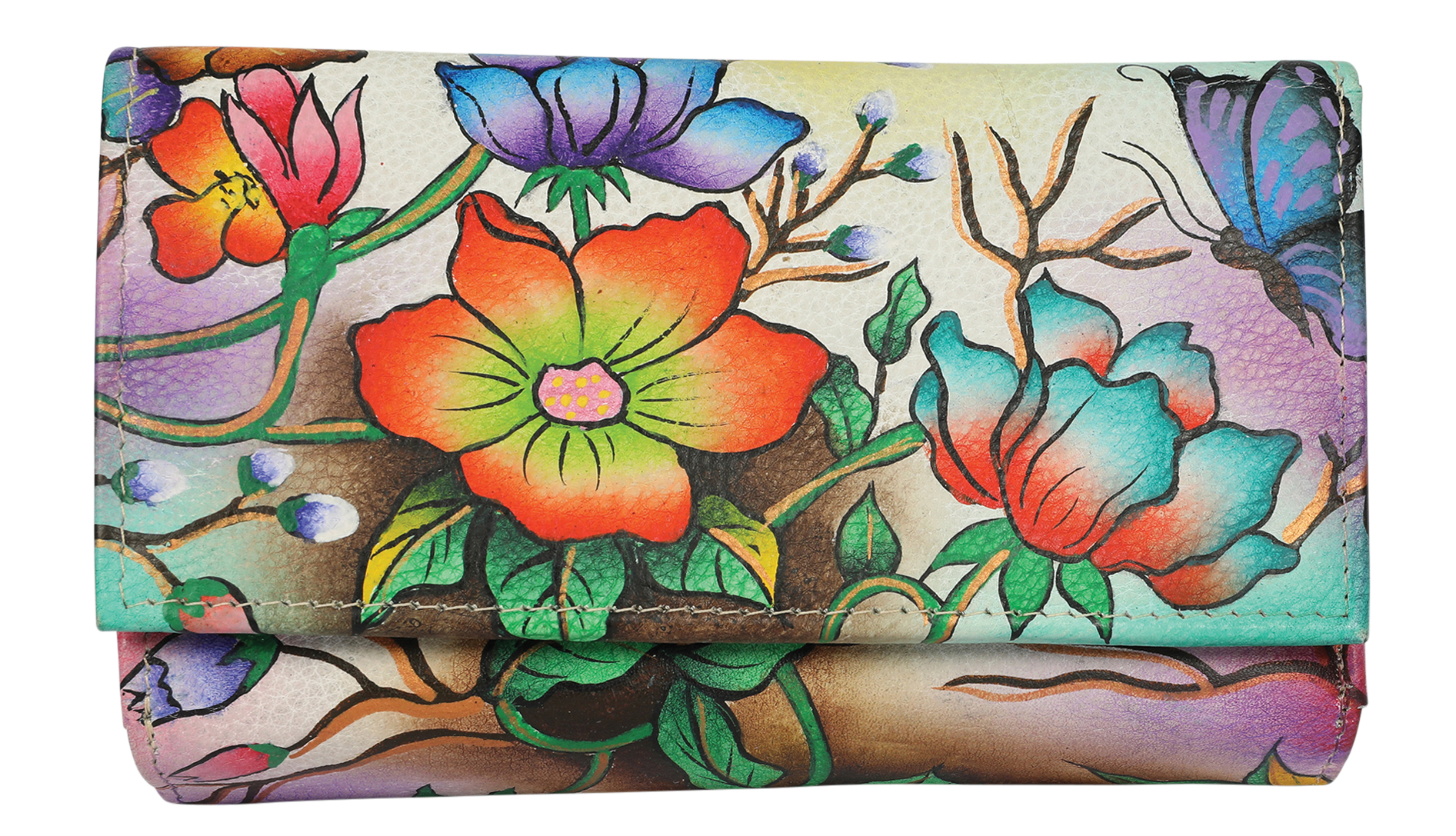 Ladies Hand-Painted Leather Wallet 2193 Inspiration