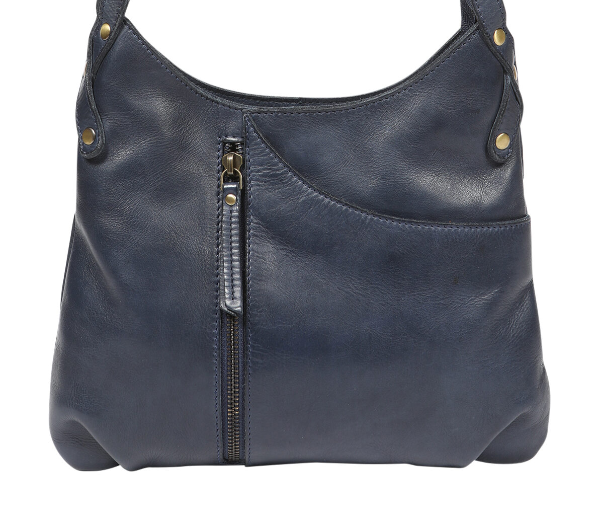 Ladies Leather Shoulder/Cross Body Style 7883 Navy