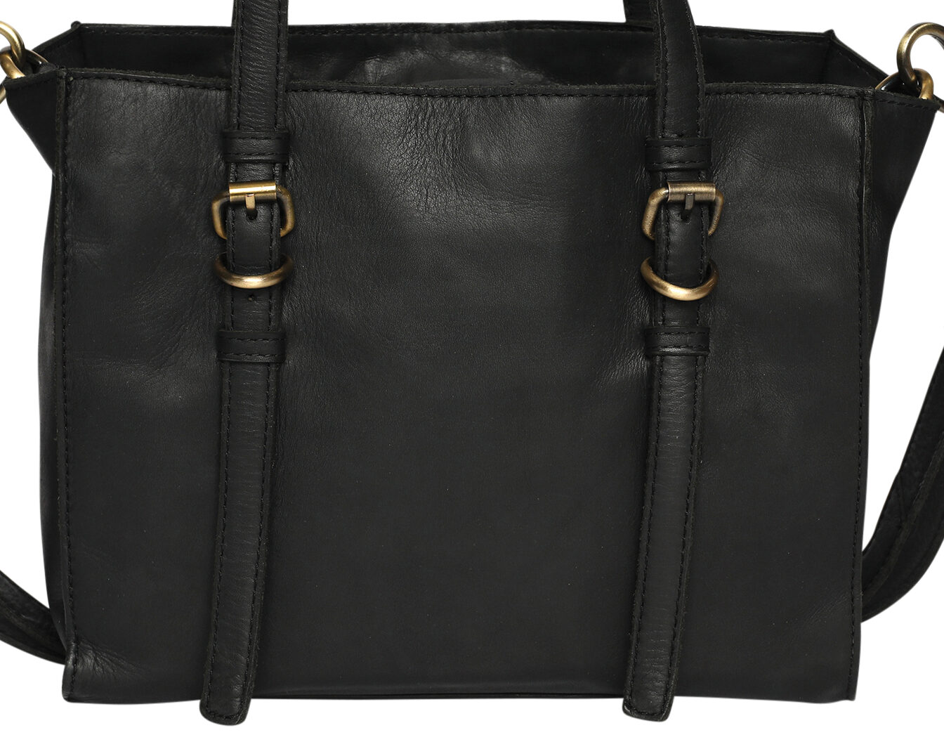 Ladies Leather Cross Body Bag Style 7908 Black