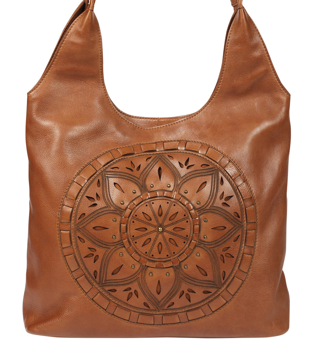 Ladies Leather Tote Style 7942 Tan