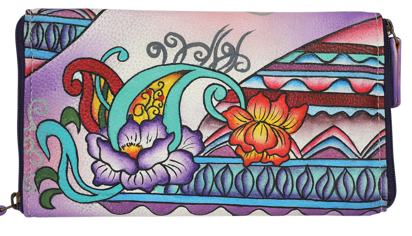 Ladies Hand Painted Optical/Phone Case – Style 2883 Purple Montage