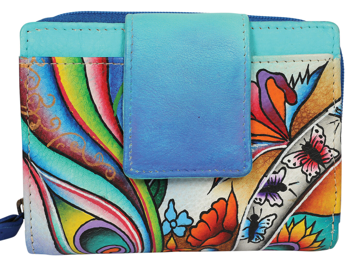 Ladies Hand Painted Wallet Style 3239 Coastal Dream