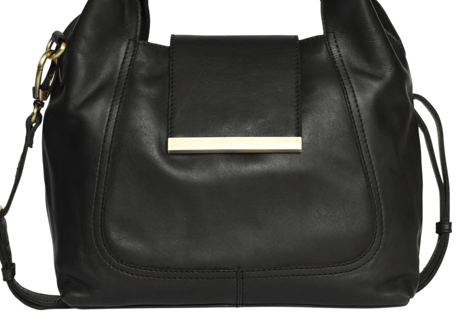 Ladies Leather Shoulder/Cross Body Style 7905 Black