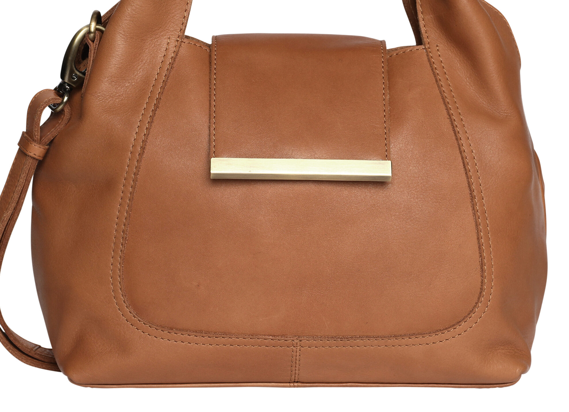 Ladies Leather Shoulder/Cross Body Style 7905 Tan