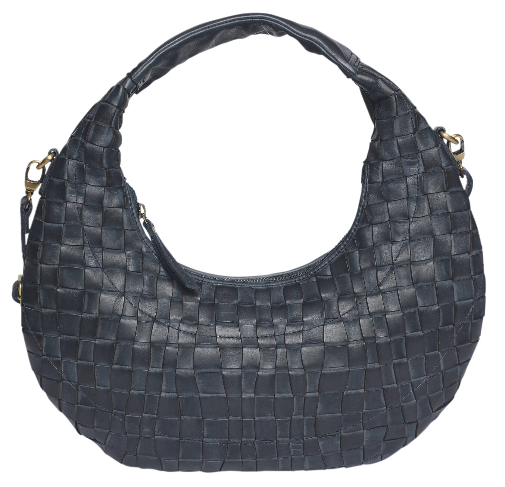 Ladies Leather Shoulder/Cross Body Style 7911 Navy