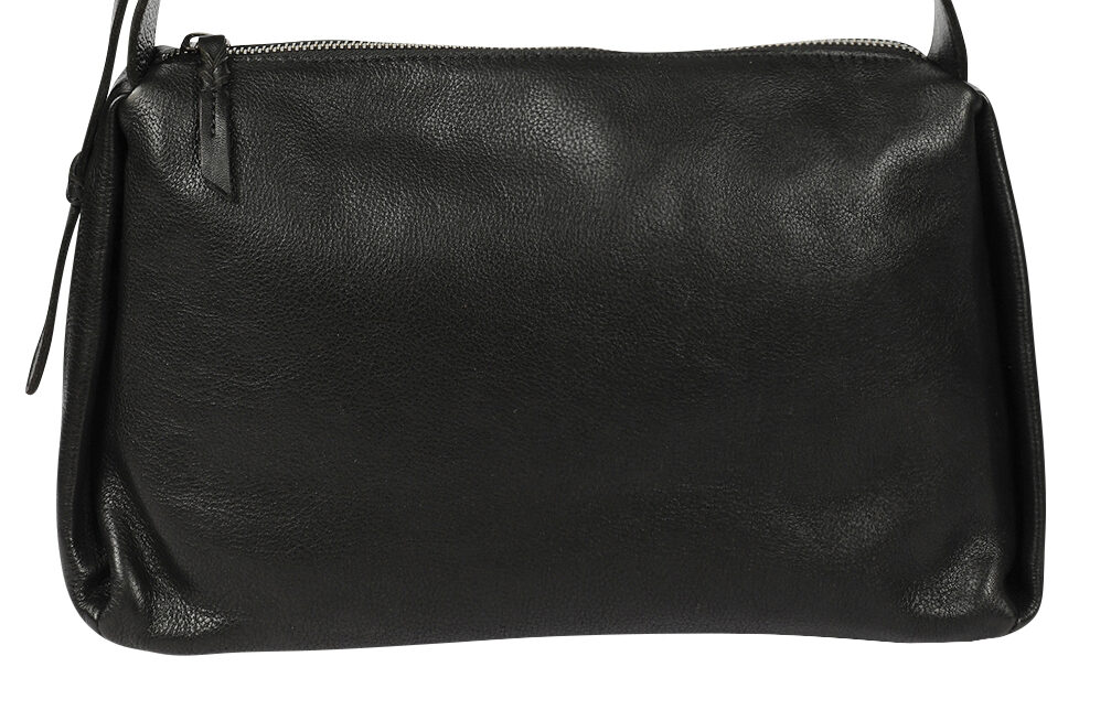 Ladies Leather Cross Body Bag Style 7940 Black