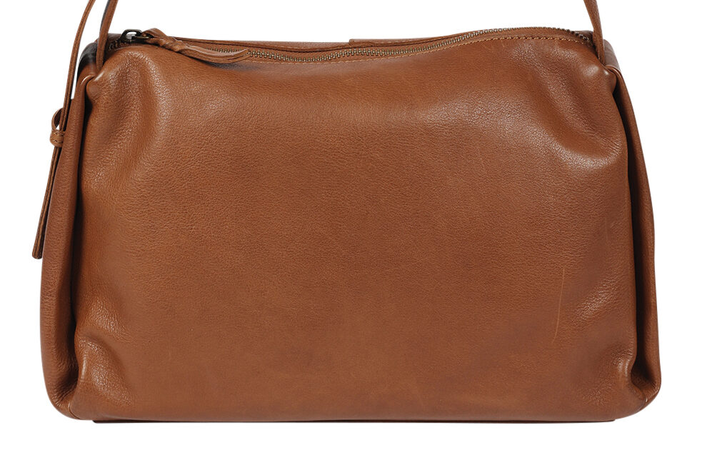 Ladies Leather Cross Body Bag Style 7940 Tan