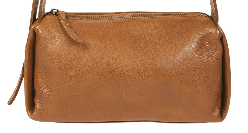 Ladies Leather Cross Body Bag Style 7941 Honey