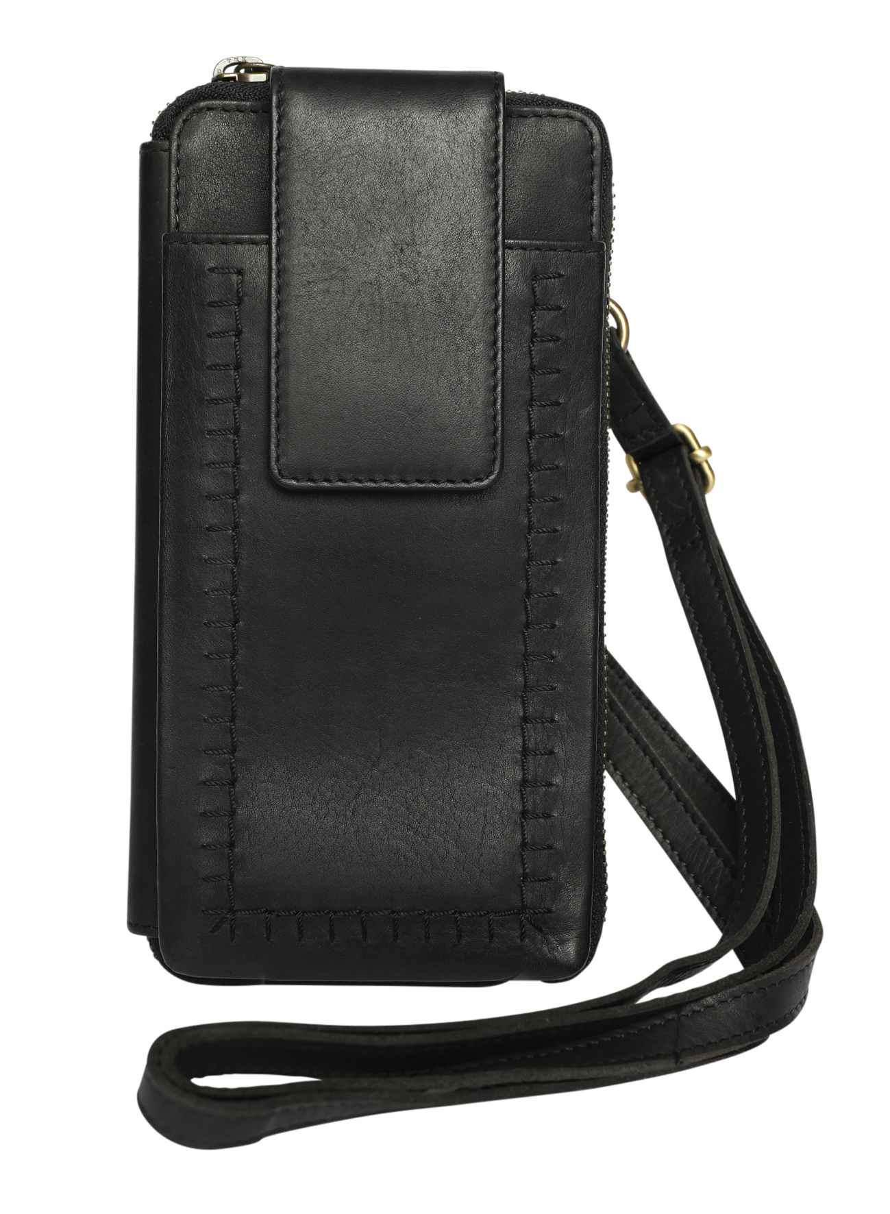Ladies Cross Body Bag and Ladies Leather Wallet Style 7900 Black