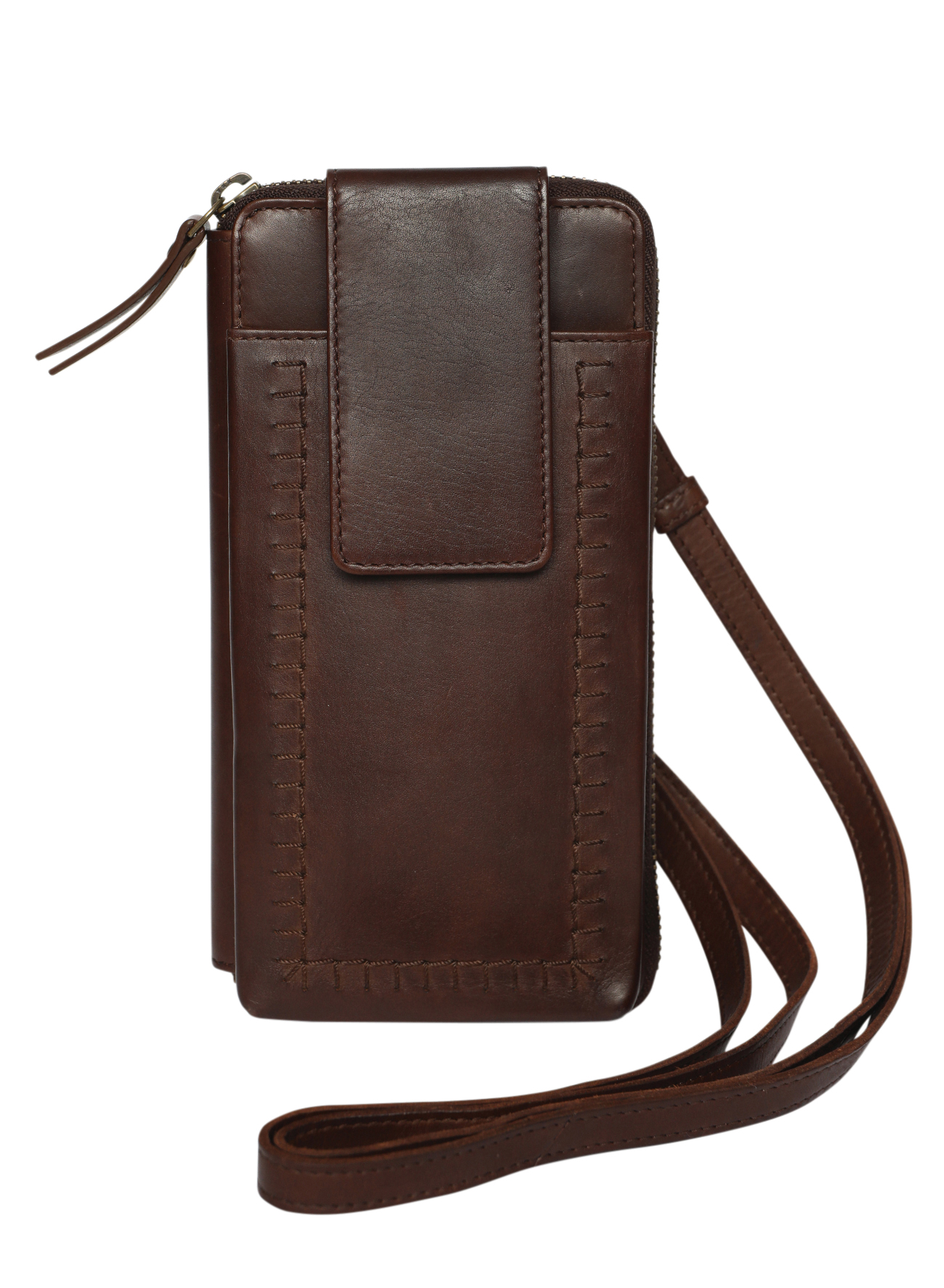 Ladies Cross Body Bag and Ladies Leather Wallet Style 7900 Brown