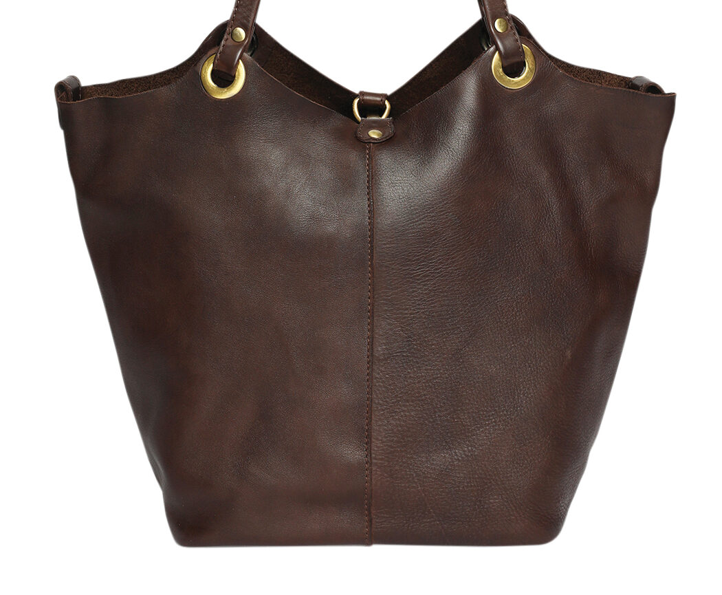 Ladies Leather Tote Style 7904 Brown