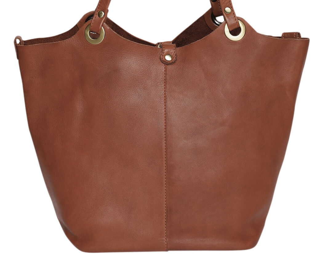 Ladies Leather Tote Style 7904 Cognac