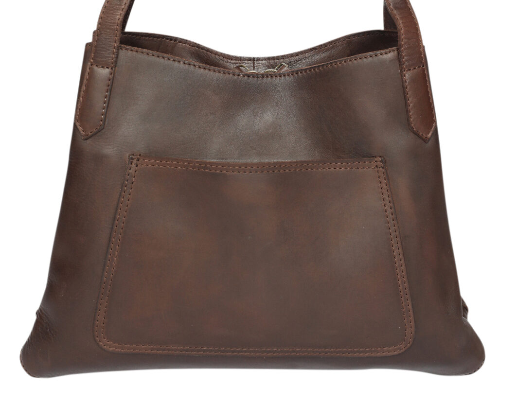 Ladies Leather Tote Style 7909 Brown