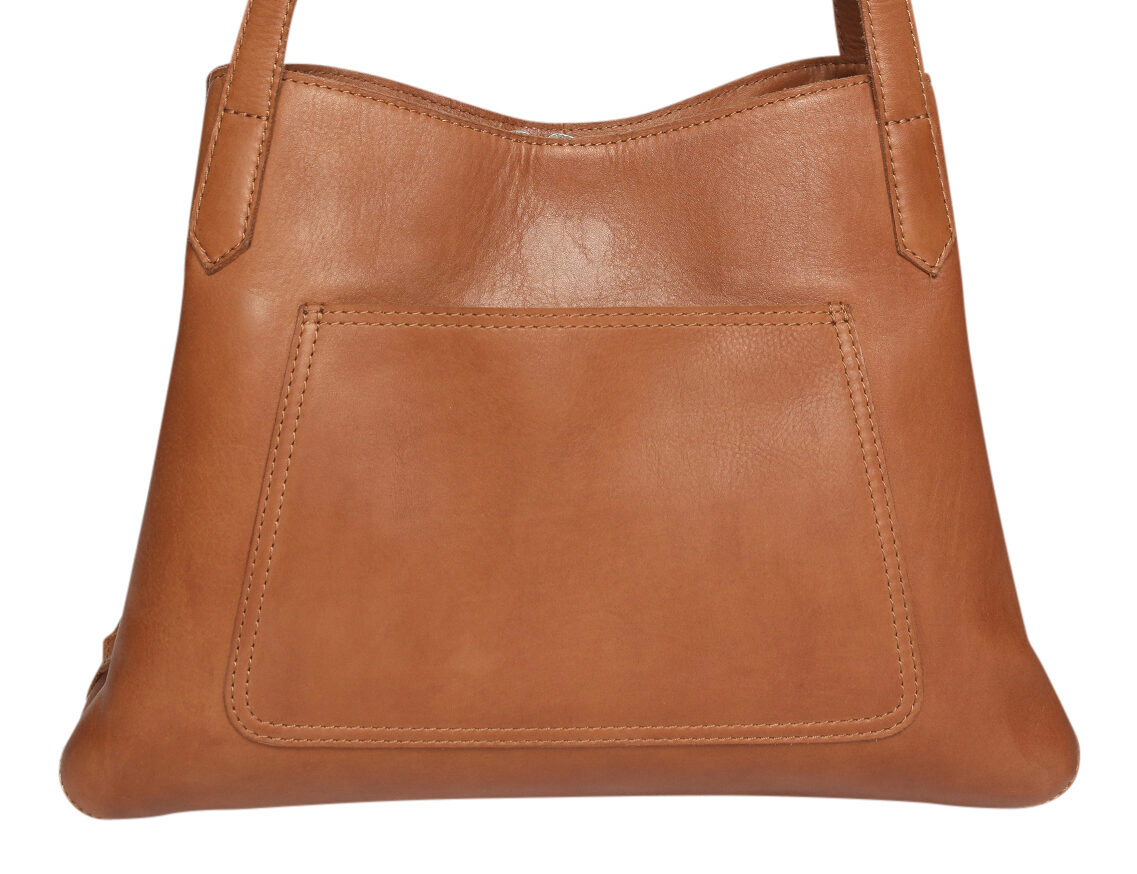 Ladies Leather Tote Style 7909 Tan