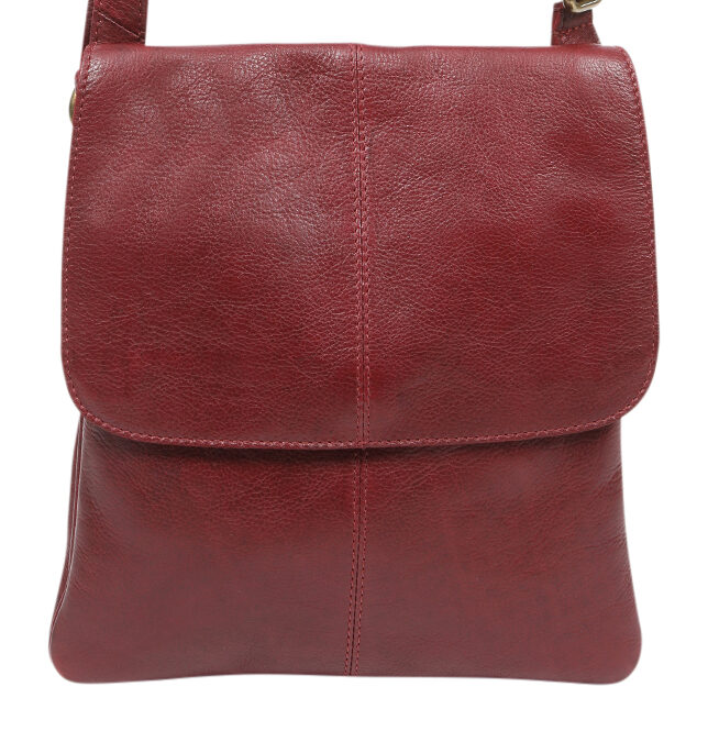 Ladies Leather Cross Body – New Arrivals Style 6655 OxBlood