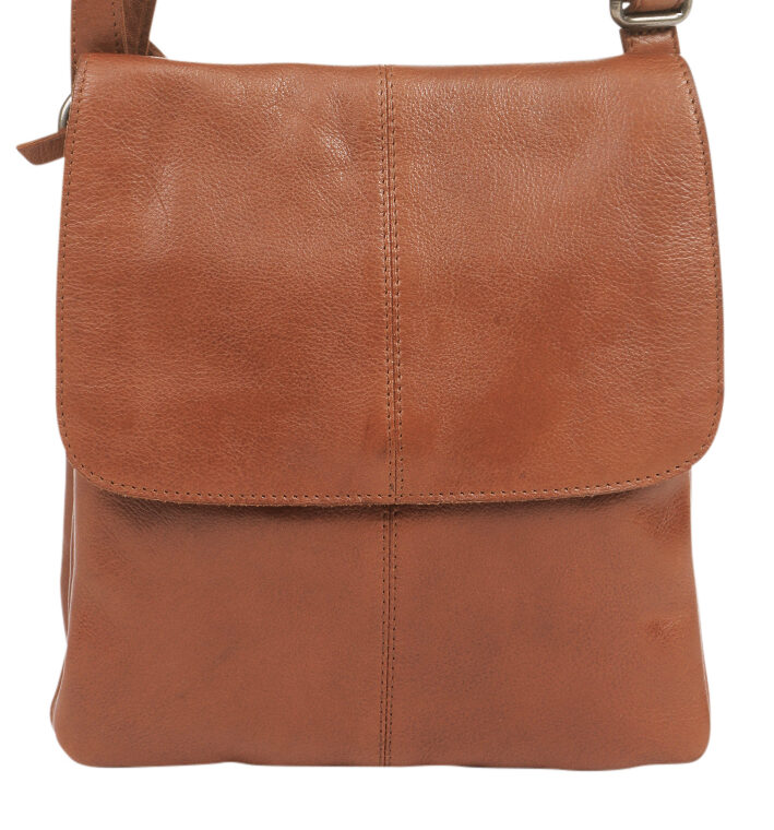Ladies Leather Cross Body – New Arrivals Style 6655 Tan