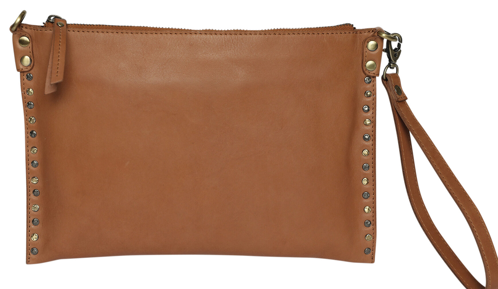 Ladies Leather Cross Body, Leather Wristlet – New Arrivals Style 7892 Tan