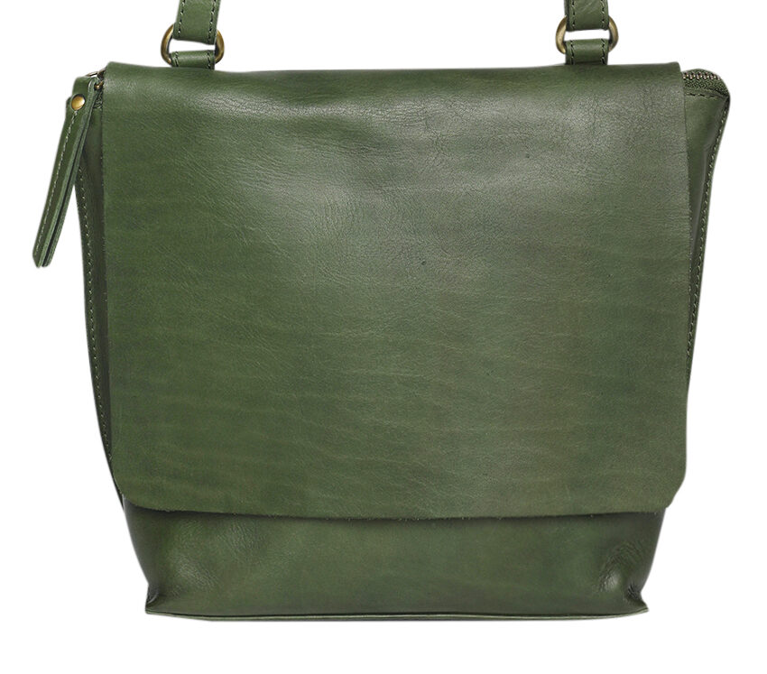 Ladies Leather Cross Body – New Arrivals Style 7894 Olive