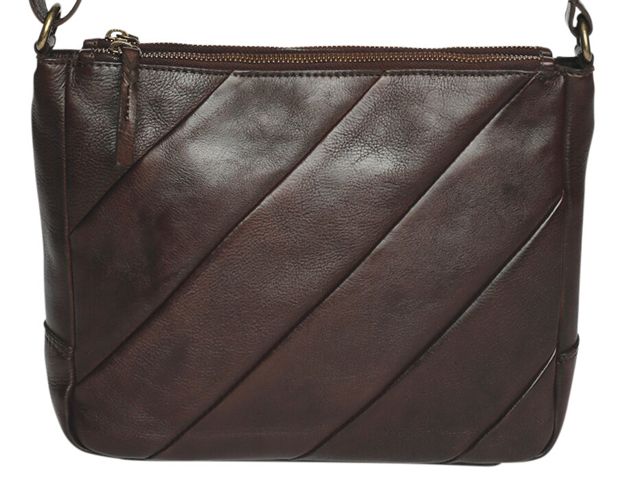 Ladies Leather Cross Body – New Arrivals Style 7937 Dark Brown