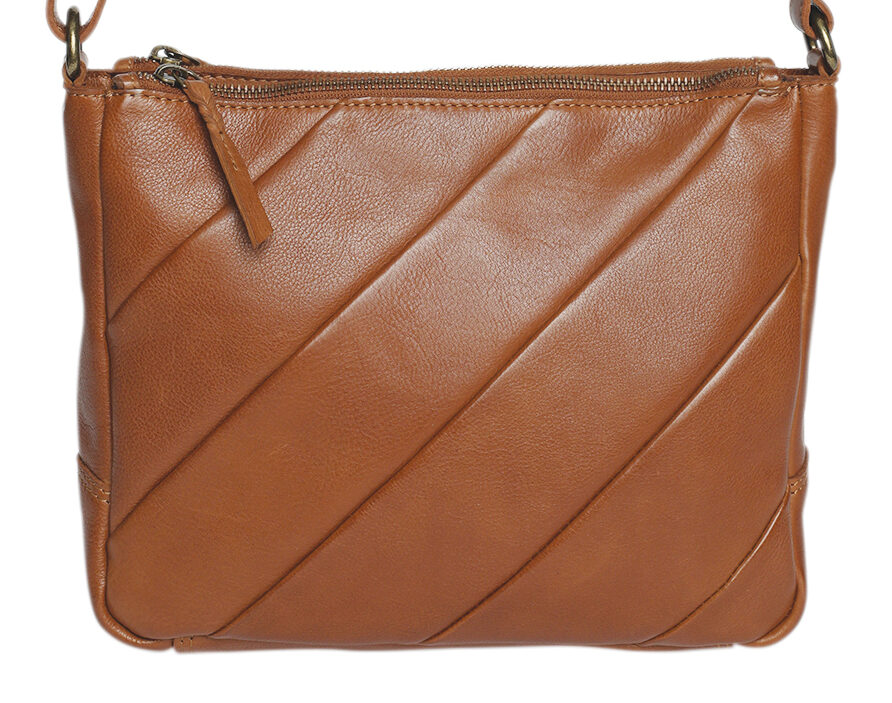 Ladies Leather Cross Body – New Arrivals Style 7937 Tan