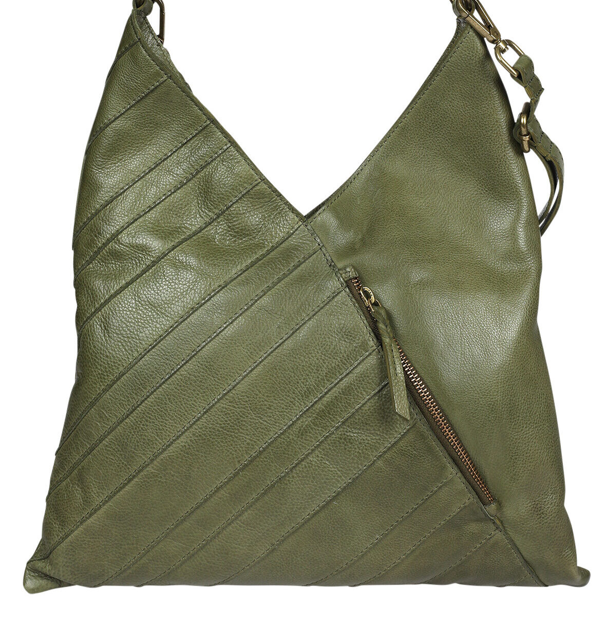 Ladies Leather Cross Body – New Arrivals Style 7954 Olive