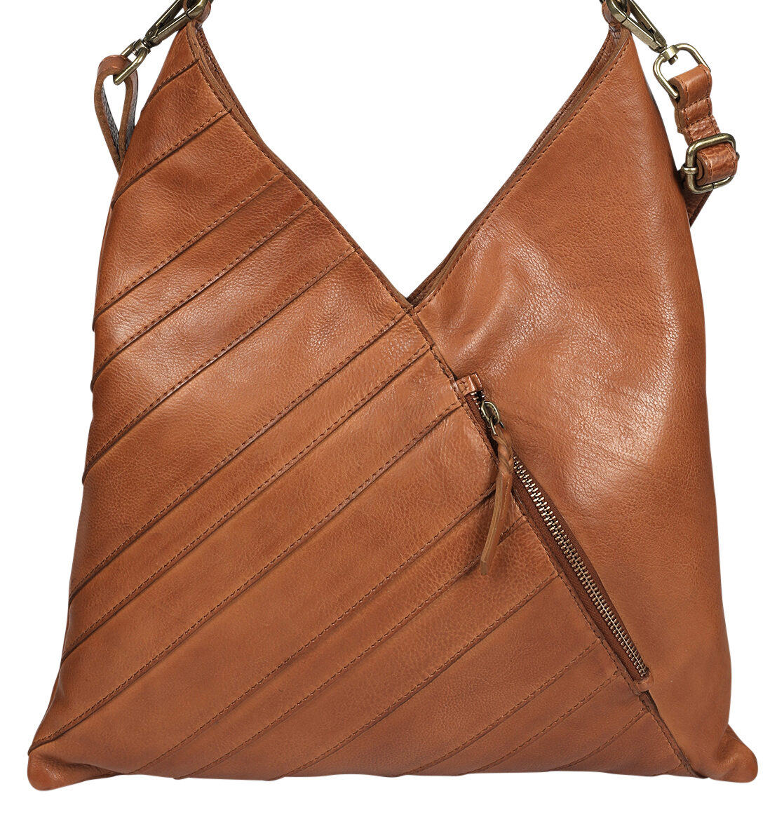 Ladies Leather Cross Body – New Arrivals Style 7954 Tan