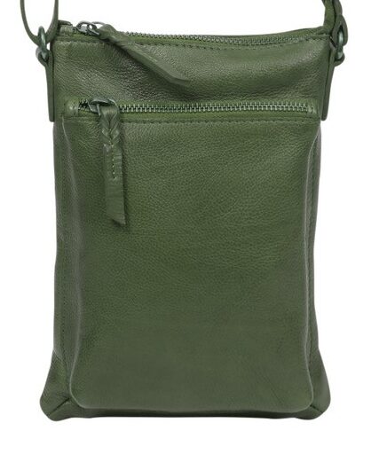 Ladies Leather Shoulder/Cross Body-New Arrivals 7625 Olive