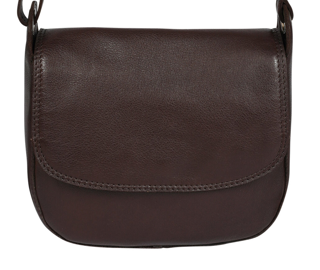 Ladies Leather Cross Body – New Arrivals Style 7958 Dark Brown