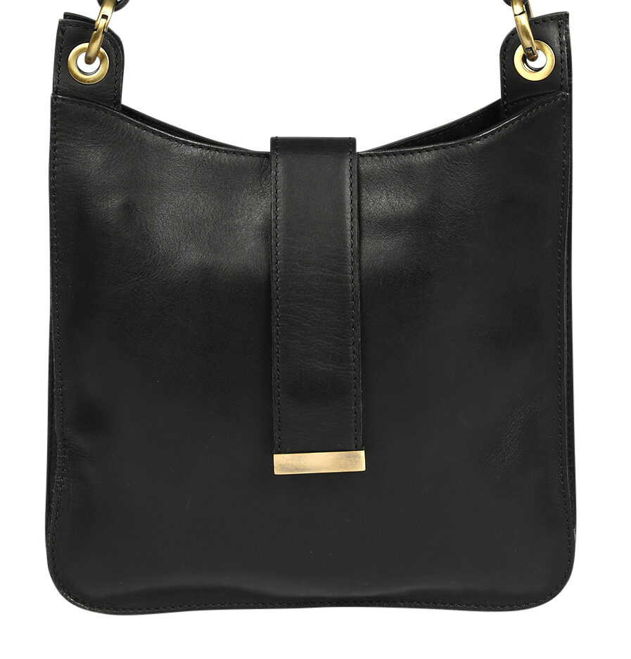 Ladies Leather Cross Body, Leather Hobo – New Arrivals Style 8215 Black