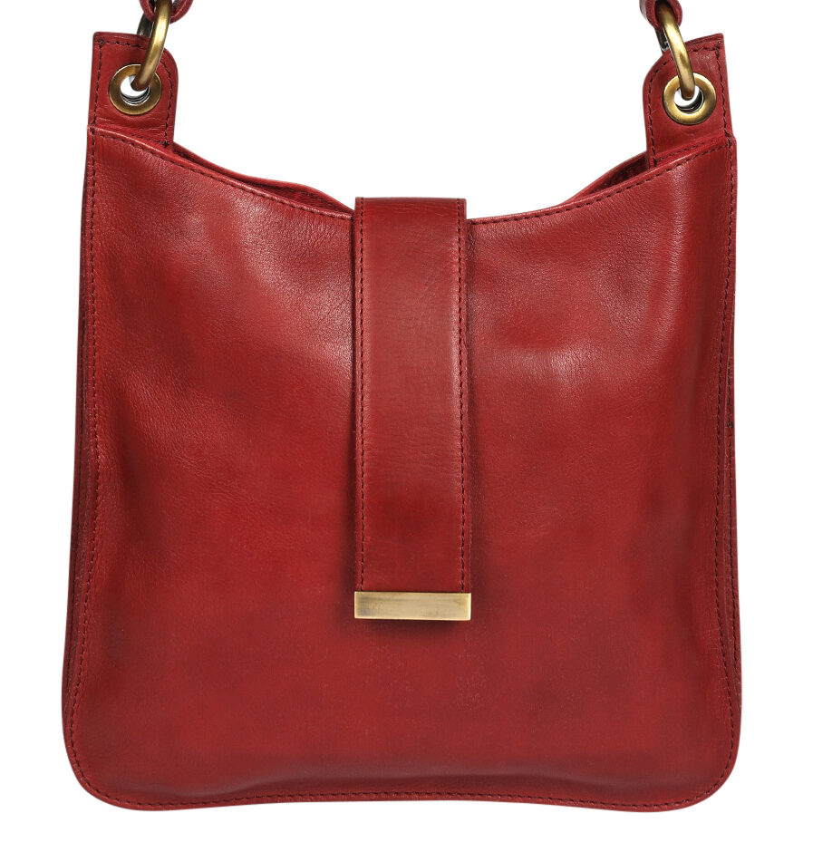 Ladies Leather Cross Body, Leather Hobo – New Arrivals Style 8215 Burgundy