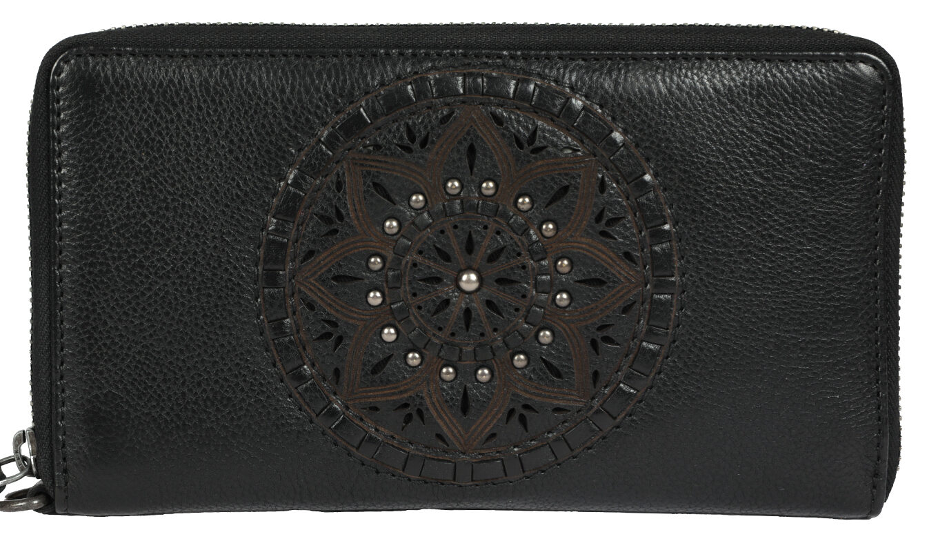 Ladies Leather Wallet Style 7861 Black