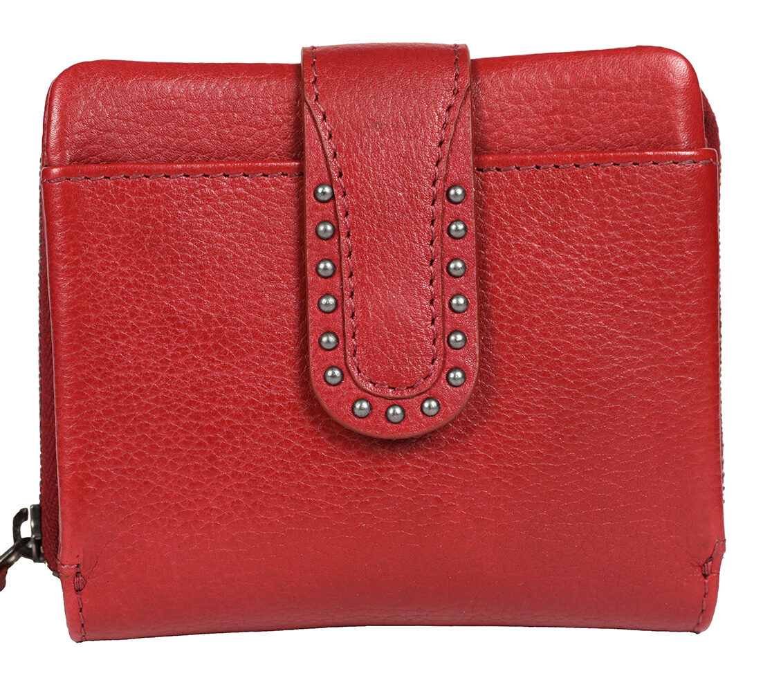 Ladies Leather Wallet Style 7966 Red