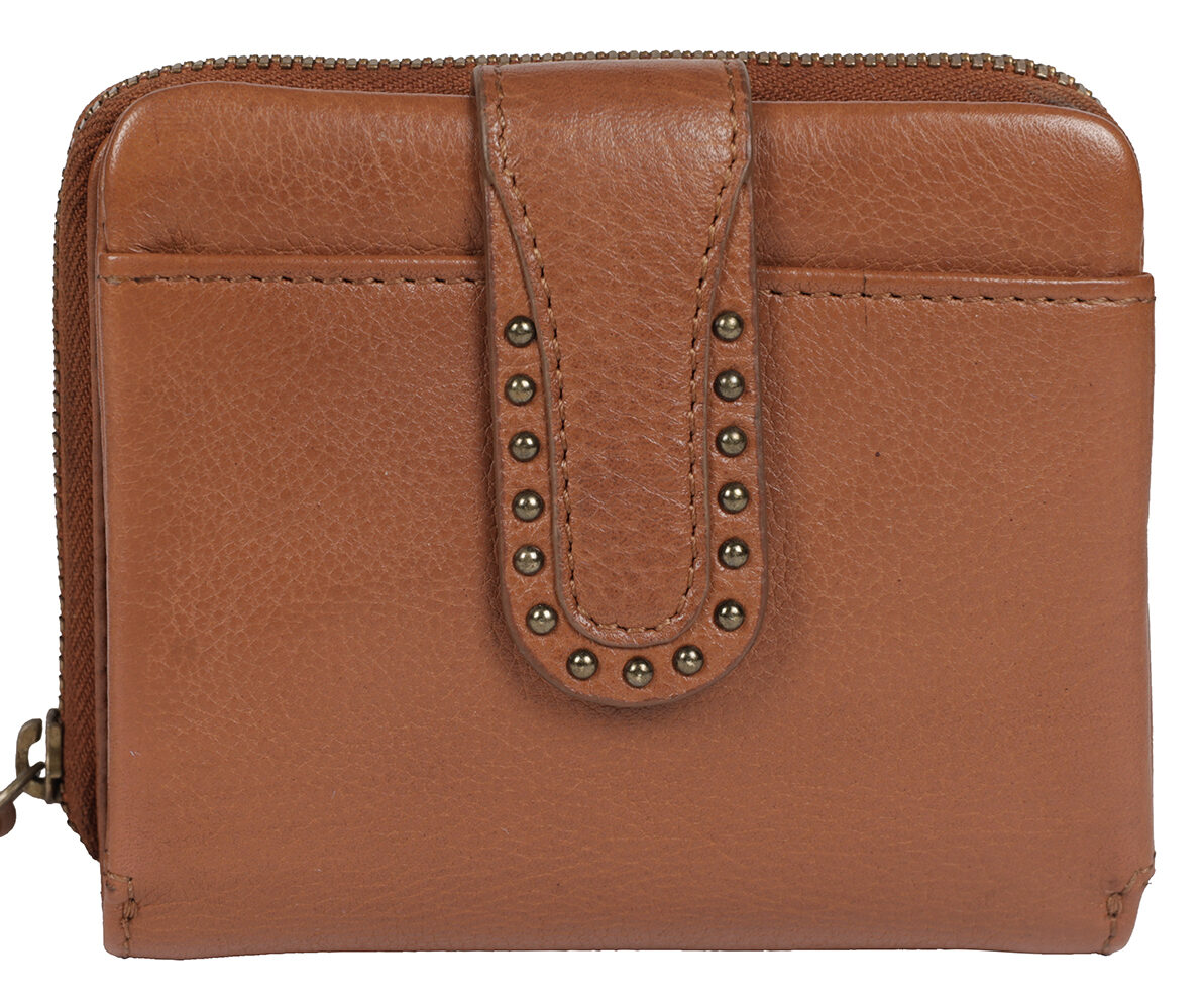 Ladies Leather Wallet Style 7966 Tan