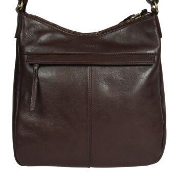 Ladies Leather Cross Body Style 7949 Dark Brown