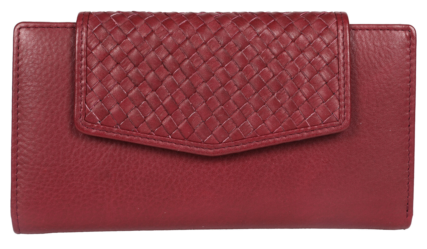 Ladies Leather Wallet Style 8001 Burgundy