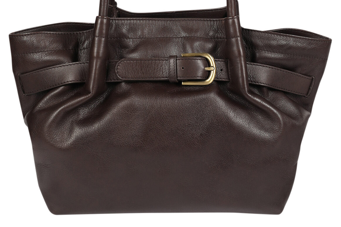 Ladies Leather Tote Style 8004 Brown