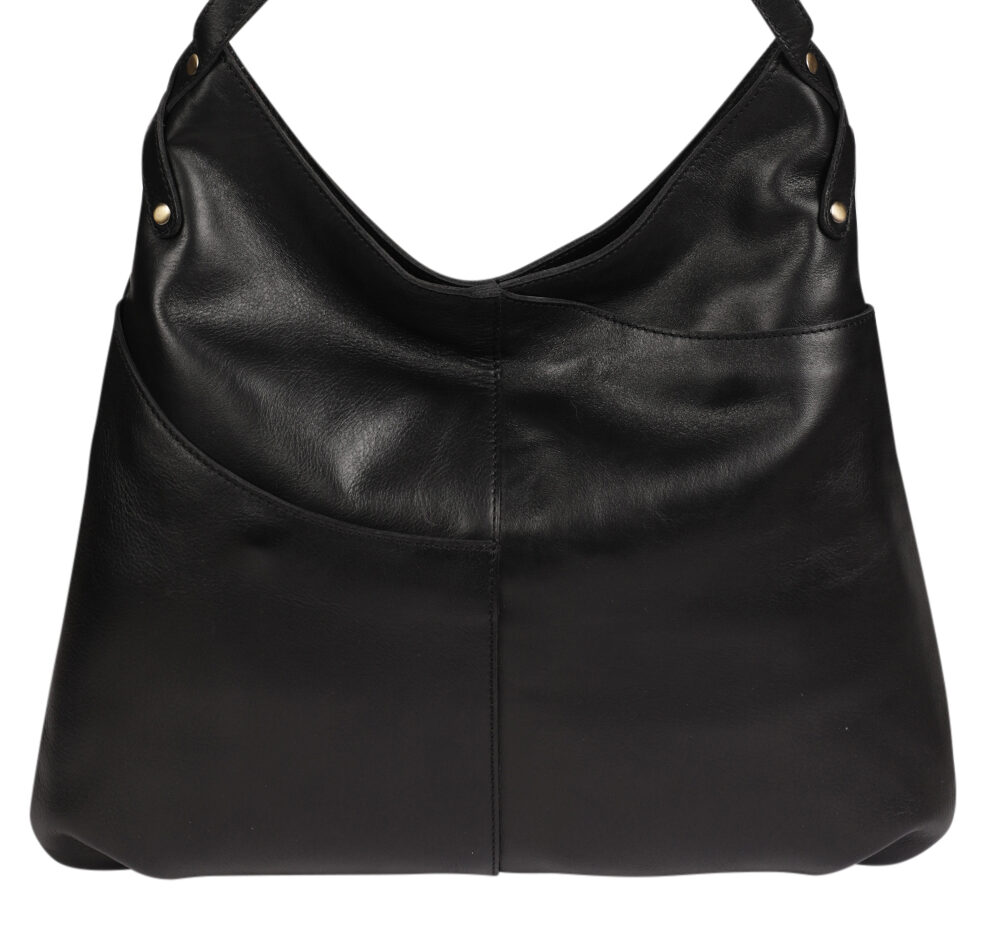 Ladies Leather Shoulder/Cross Body Style 8005 Black
