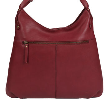 Ladies Leather Shoulder/Cross Body Style 8005 Burgundy